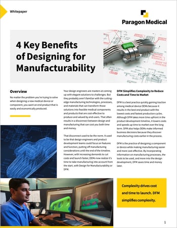Whitepaper: Key Benefits of Design for Manufacturability Whitepaper: Key Benefits of Design for Manufacturability