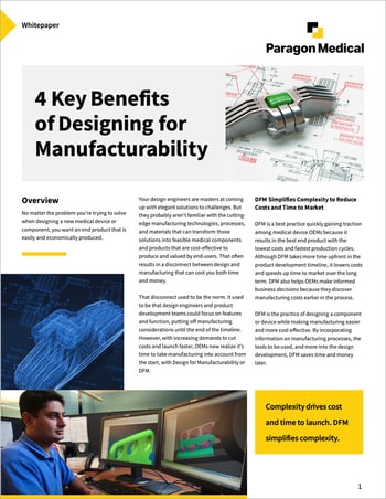 Whitepaper: Key Benefits of Design for Manufacturability