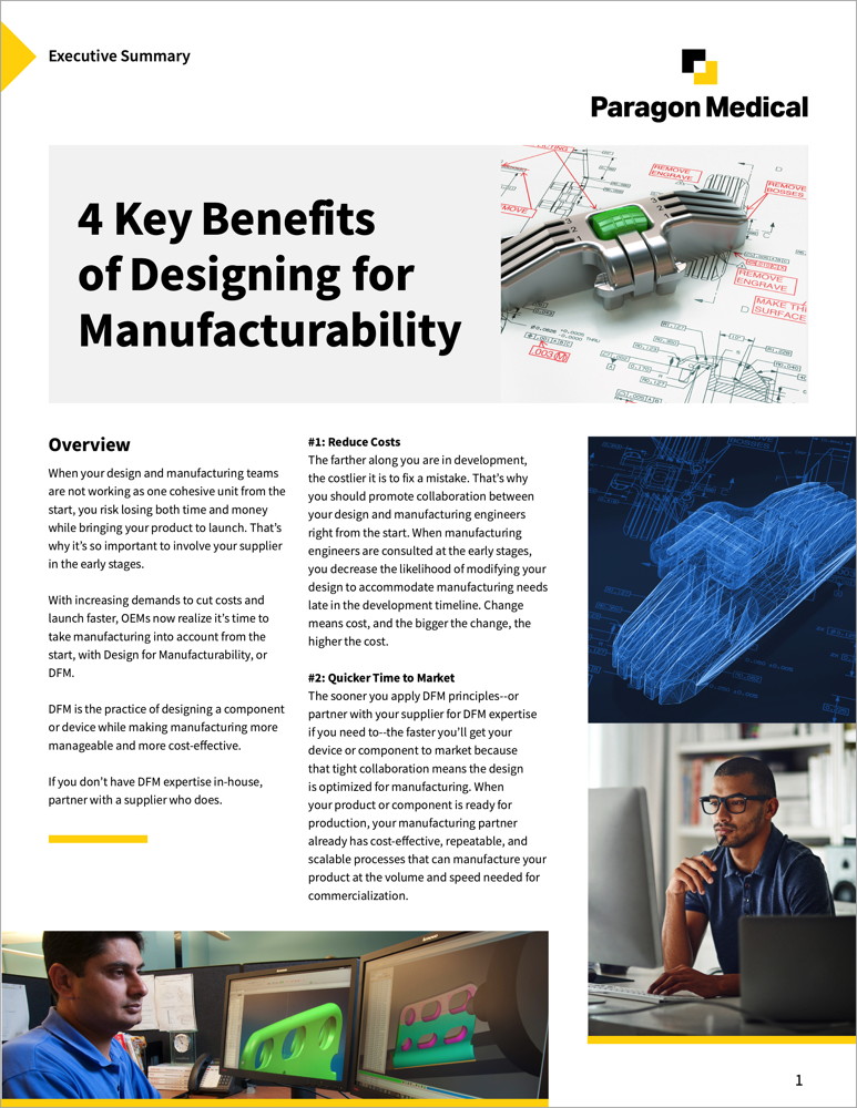 4 Key Benefits of Design for Manufacturability - Executive Summary