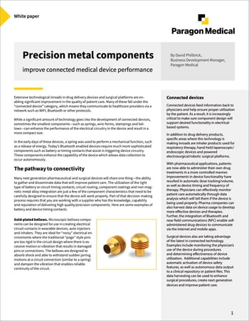 Precision metal components whitepaper